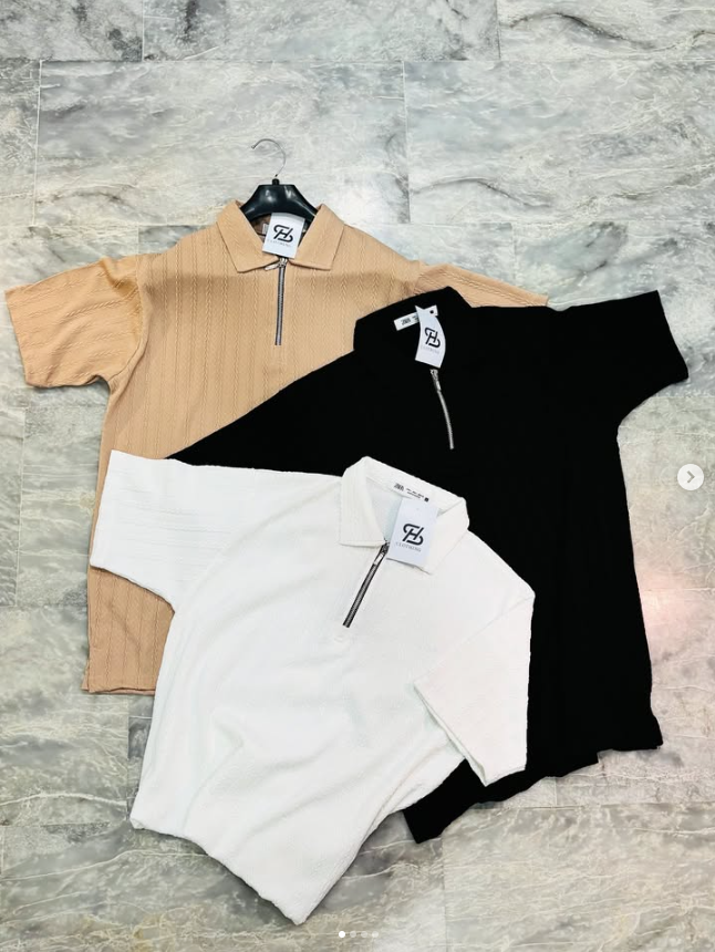 Half zip polo collection